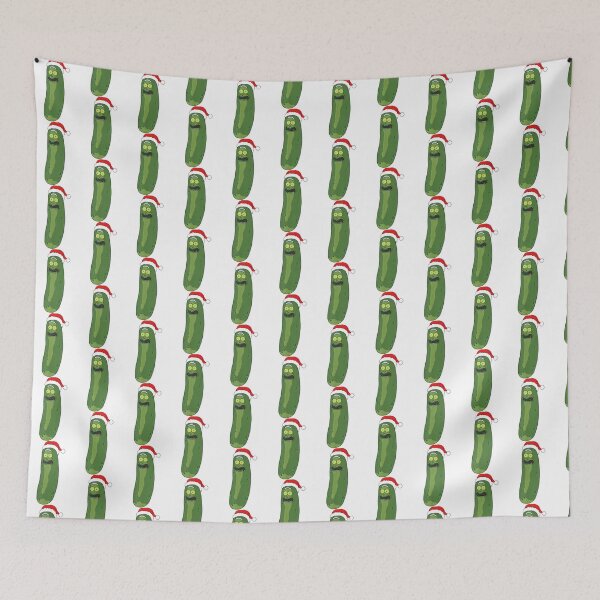 Aperçu de l'œuvre Rick et Morty - Joyeux Noël Rick avec Pickle Rick - Cadeau rétro et drôle ⭐⭐⭐⭐⭐ créée et vendue par Maragdi.