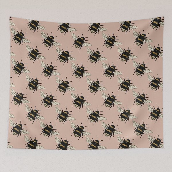 Item preview, Bumblebee Pattern – Cute Vintage Bee Print 4 designed and sold by SimplePoDesign.