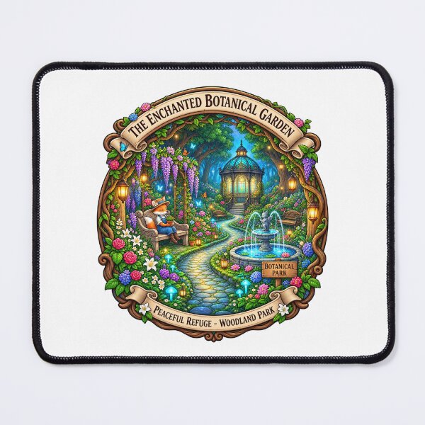 Item preview, The Enchanted Botanical Garden | Magical Woodland Garden | Fox Gardener Fantasy designed and sold by MrDev.