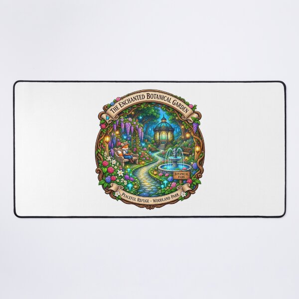 Item preview, The Enchanted Botanical Garden | Magical Woodland Garden | Fox Gardener Fantasy designed and sold by MrDev.