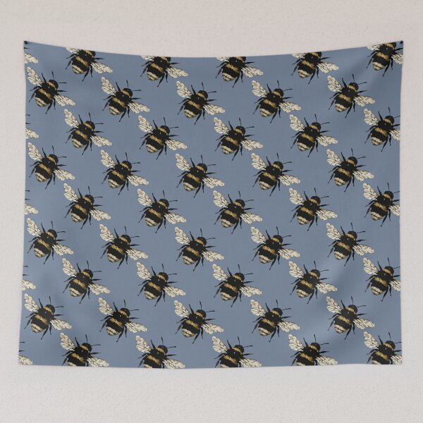 Item preview, Bumblebee Pattern – Cute Vintage Bee Print 5 designed and sold by SimplePoDesign.