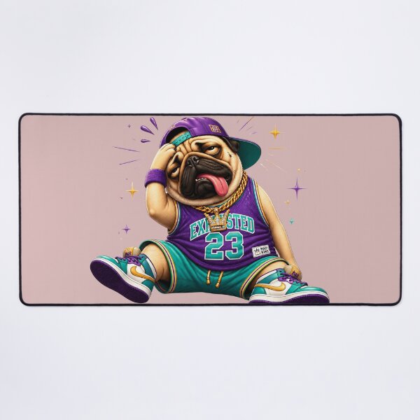 Item preview, Exhausted MVP Pug – Tired sports legend designed and sold by design-rebell.