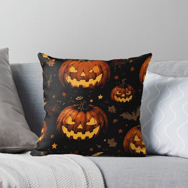 Item preview, Spooky Jack O Lantern Halloween Pattern designed and sold by Sunday.Supply.