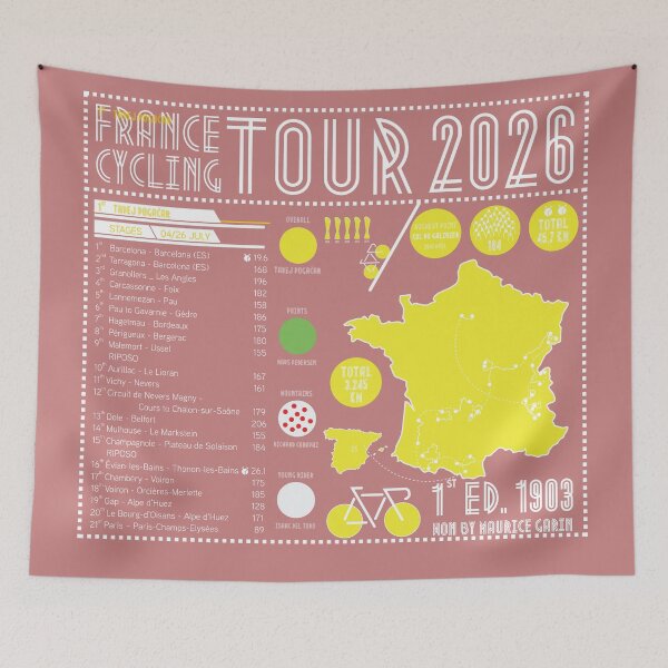 Item preview, France Cycling Tour 2026 Infographic designed and sold by gimbri.