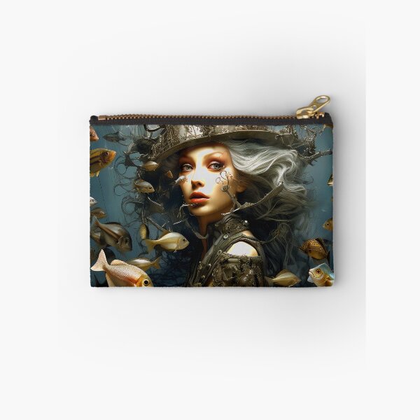 Item preview, Imaginary Surreal Worlds Fantasy Female With Swirling Fish designed and sold by DEC02.