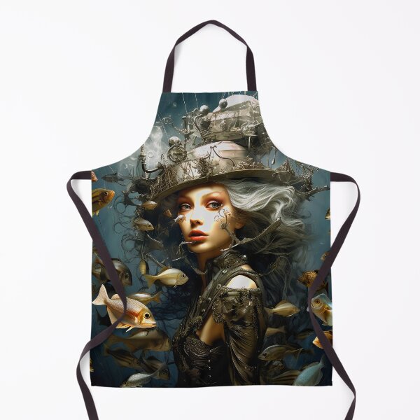 Item preview, Imaginary Surreal Worlds Fantasy Female With Swirling Fish designed and sold by DEC02.