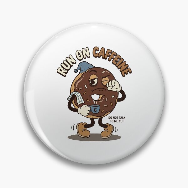 Item preview, Sleepy Chocolate Donut Needing More Caffeine designed and sold by HoopeStylee.