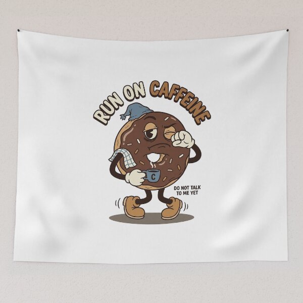 Item preview, Sleepy Chocolate Donut Needing More Caffeine designed and sold by HoopeStylee.