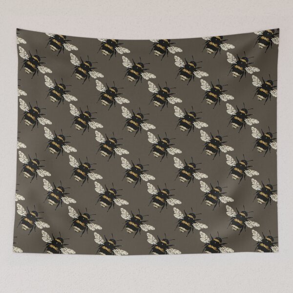 Item preview, Bumblebee Pattern – Cute Vintage Bee Print 6 designed and sold by SimplePoDesign.