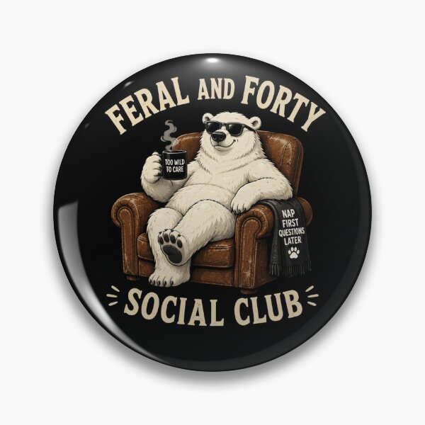 Item preview, Feral and Forty Social Club  designed and sold by TheEndDesign.
