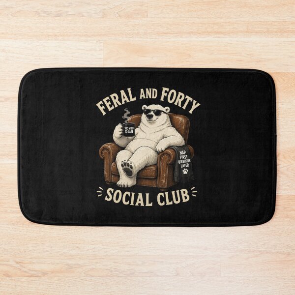 Item preview, Feral and Forty Social Club  designed and sold by TheEndDesign.