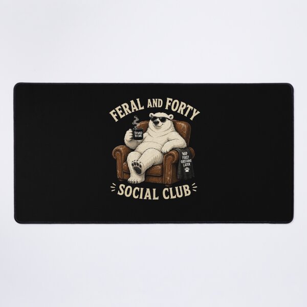 Item preview, Feral and Forty Social Club  designed and sold by TheEndDesign.