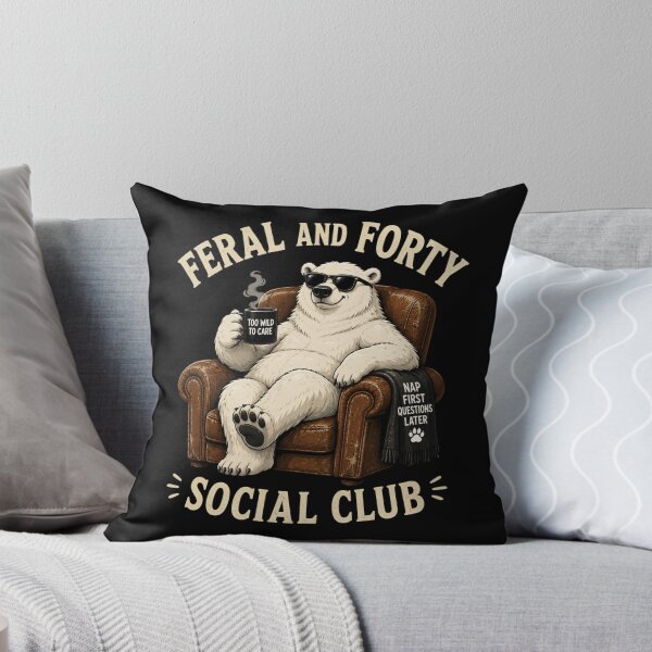 Item preview, Feral and Forty Social Club  designed and sold by TheEndDesign.