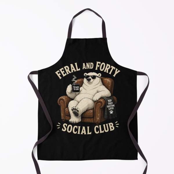 Item preview, Feral and Forty Social Club  designed and sold by TheEndDesign.