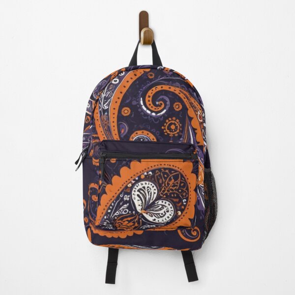 Item preview, Orange and Purple Ornamental Paisley designed and sold by Harmonic_Layers.