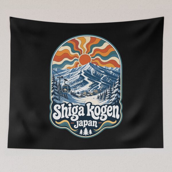 Item preview, Shiga Kogen Japan Trippy Art Travel designed and sold by TomFrontierArt.