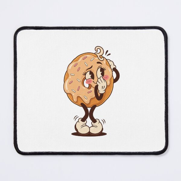 Item preview, Shy Blushing Donut Peeking From Behind designed and sold by HoopeStylee.