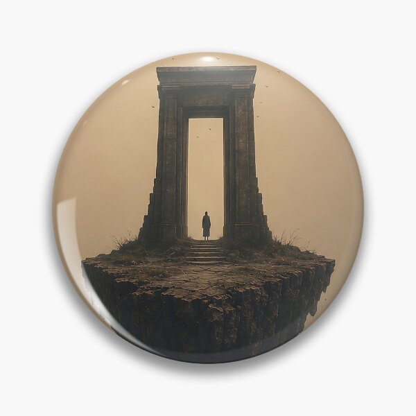 Item preview, The Gate Beyond Gravity  – Floating Island Portal Art designed and sold by SacredLensV.