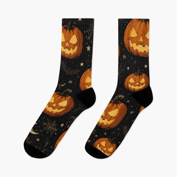 Item preview, Spooky Jack O Lantern Halloween Pattern V2 designed and sold by Sunday.Supply.