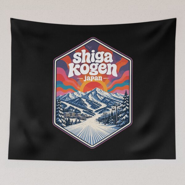 Item preview, Shiga Kogen Japan Trippy Travel designed and sold by TomFrontierArt.