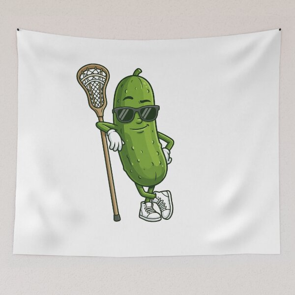 Item preview, Cool Pickle Lacrosse Player designed and sold by beoldfashioned.
