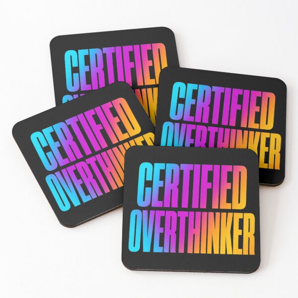 Item preview, Certified Overthinker – Colorful Bold Typography T-Shirt designed and sold by HarriPaloma.