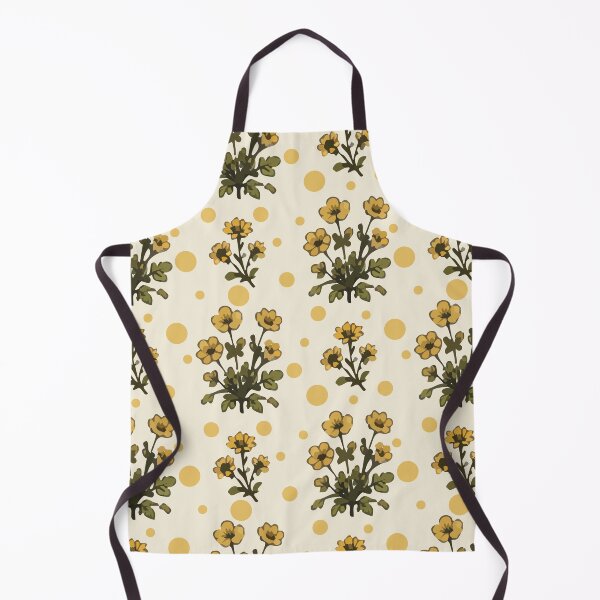 Item preview, Yellow Floral Pattern – Vintage Botanical Flower Print 1 designed and sold by SimplePoDesign.