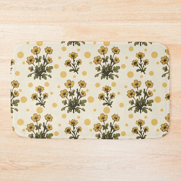 Item preview, Yellow Floral Pattern – Vintage Botanical Flower Print 1 designed and sold by SimplePoDesign.