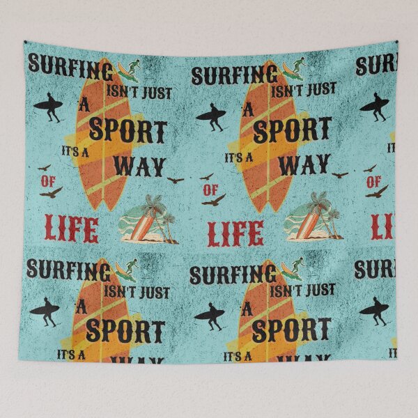 Item preview, Surfing Isn't Just a Sport – Vintage Retro Surf & Beach Design designed and sold by MOCH- ART.