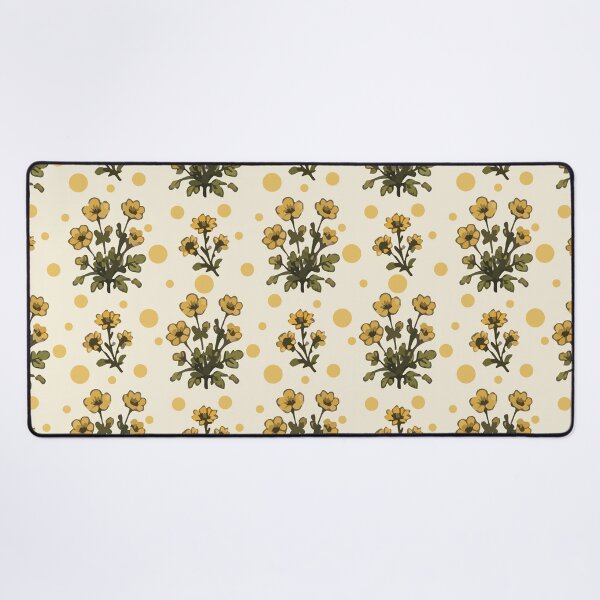 Item preview, Yellow Floral Pattern – Vintage Botanical Flower Print 1 designed and sold by SimplePoDesign.