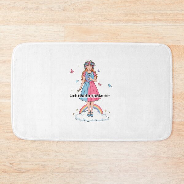 Item preview, Whimsical Woman with Book and Key designed and sold by NiftyWrx.