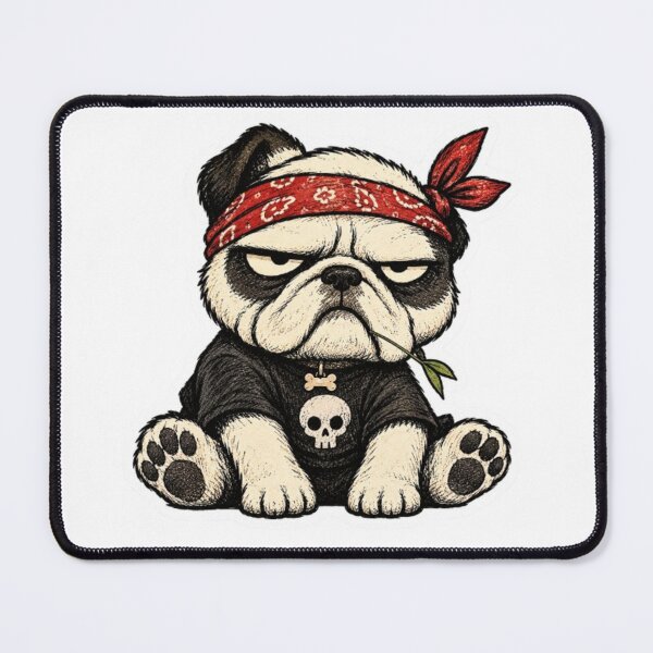 Item preview, Tough Little Dog in Rocker Bandana designed and sold by Snurly.