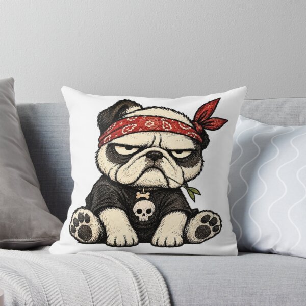 Item preview, Tough Little Dog in Rocker Bandana designed and sold by Snurly.