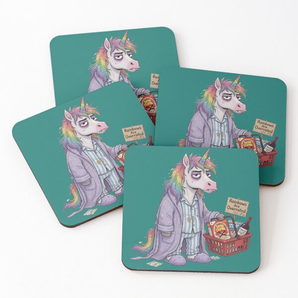 Item preview, Unicorn shopping - messy mane, annoyed facial expression designed and sold by design-rebell.