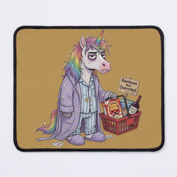 Item preview, Unicorn shopping - messy mane, annoyed facial expression designed and sold by design-rebell.