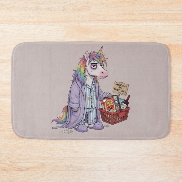 Item preview, Unicorn shopping - messy mane, annoyed facial expression designed and sold by design-rebell.