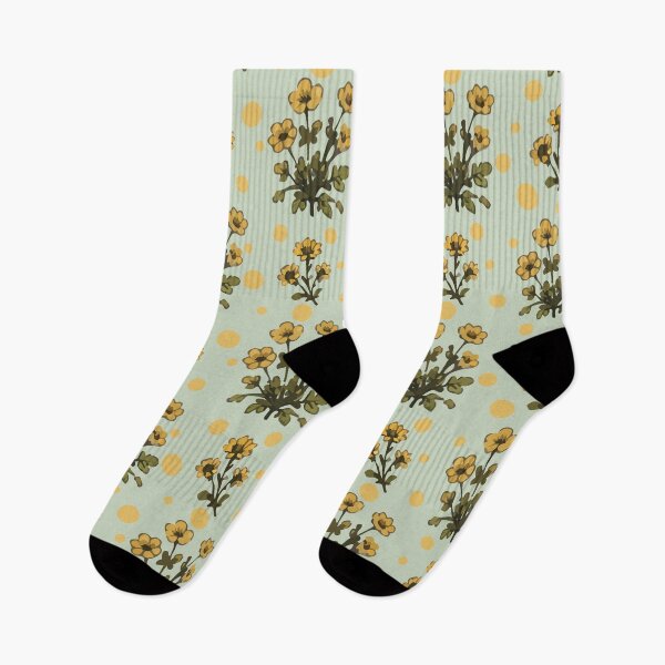 Item preview, Yellow Floral Pattern – Vintage Botanical Flower Print 2 designed and sold by SimplePoDesign.