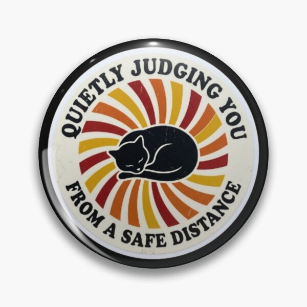 Item preview, Funny cat silently judging you from a safe distance designed and sold by ProjectNoah.