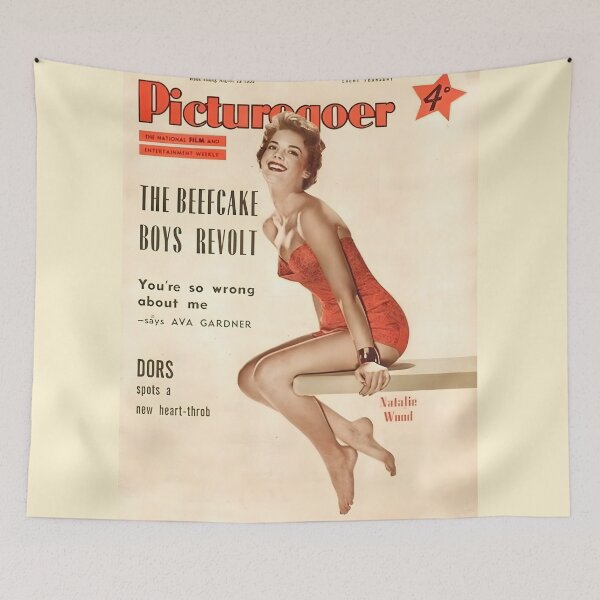 Item preview, Vintage Picturegoer Magazine Pinup Poster with Natalie Wood designed and sold by Cool Robot Bro..