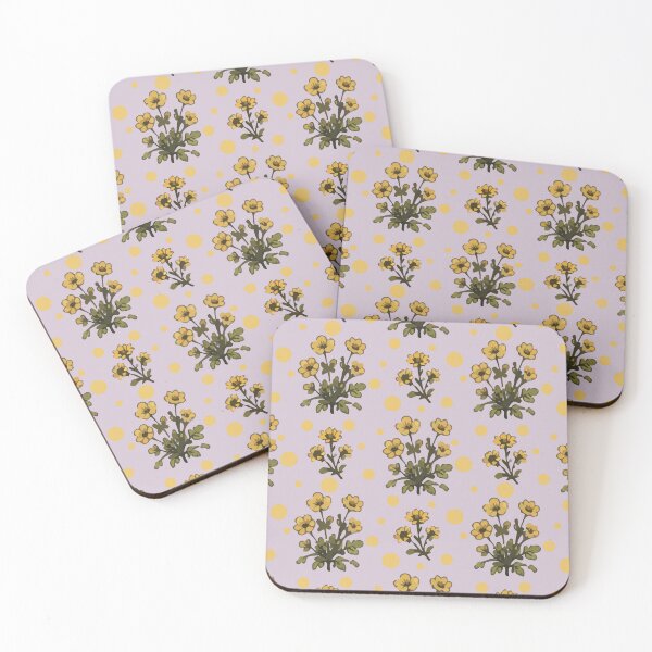 Item preview, Yellow Floral Pattern – Vintage Botanical Flower Print 3 designed and sold by SimplePoDesign.