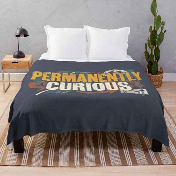 Item preview, Permanently Curious Retro Science STEM Chemistry Physics Quote designed and sold by KiwiRider.