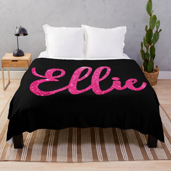 Item preview, Ellie Hot Pink Sparkly Personalised Name Design designed and sold by CamilasPrints.