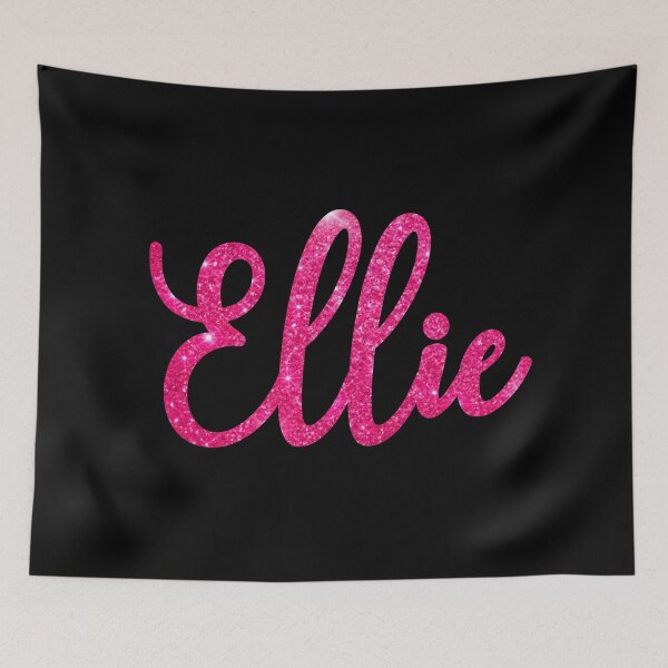 Item preview, Ellie Hot Pink Sparkly Personalised Name Design designed and sold by CamilasPrints.