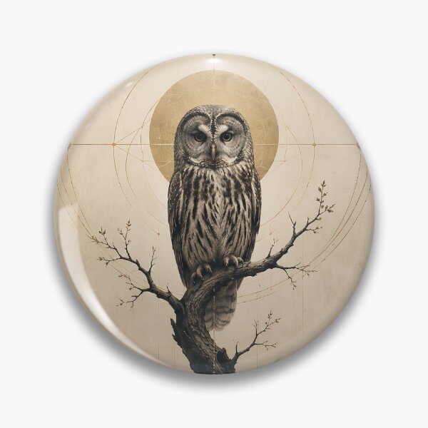 Item preview, The Watcher Within  – Mystical Owl Spiritual Art designed and sold by SacredLensV.