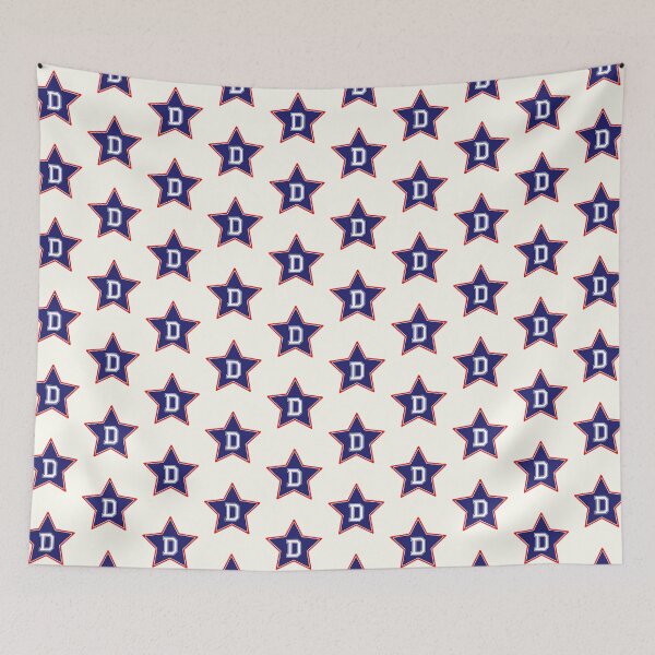 Item preview, Letter D Blue White Star designed and sold by Jeallan Designs.
