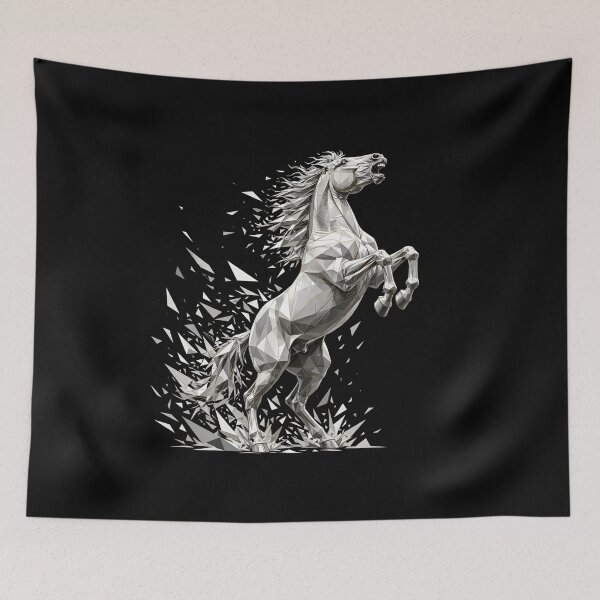 Item preview, Shattered Stallion - Geometric Rearing Horse designed and sold by Fulaly.