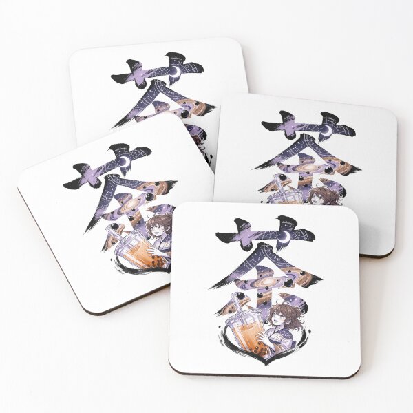 Item preview, Japanese Boba Milk Tea Cosmic Galaxy Kanji Anime Girl Aesthetic designed and sold by mood-draftsman.