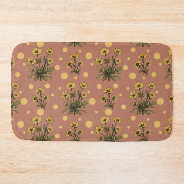 Item preview, Yellow Floral Pattern – Vintage Botanical Flower Print 6 designed and sold by SimplePoDesign.