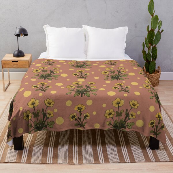 Item preview, Yellow Floral Pattern – Vintage Botanical Flower Print 6 designed and sold by SimplePoDesign.