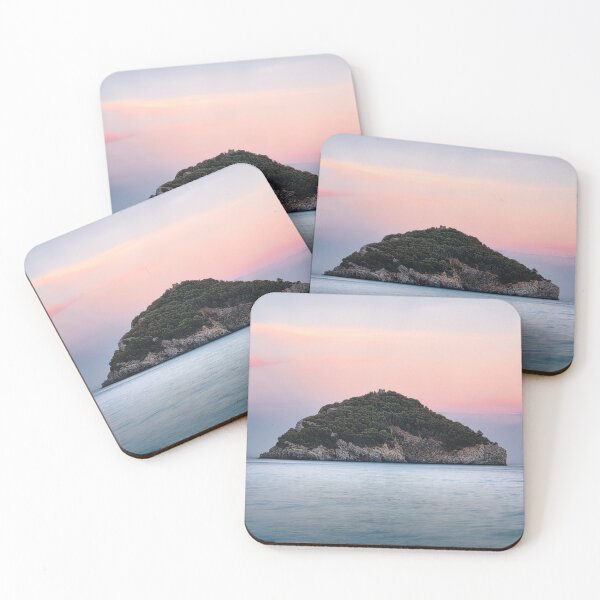 Item preview, Bergeggi Island at sunset in Liguria, Italy designed and sold by RastislavS.